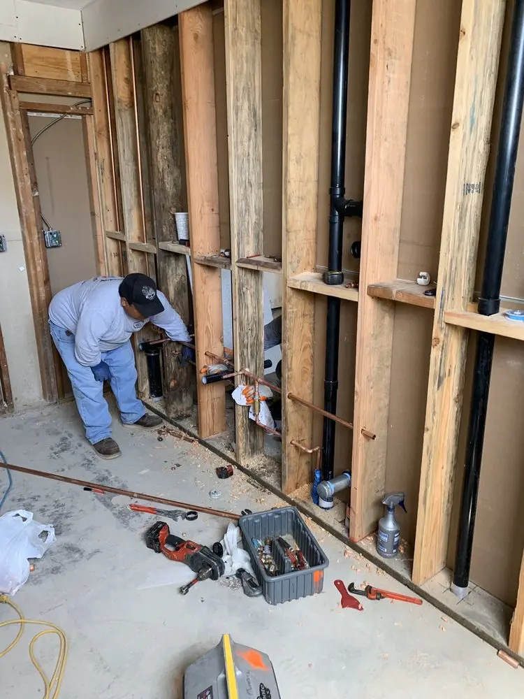 Commercial rough-in plumbing for Trenchless Sewer Repair in Juniata Crossing